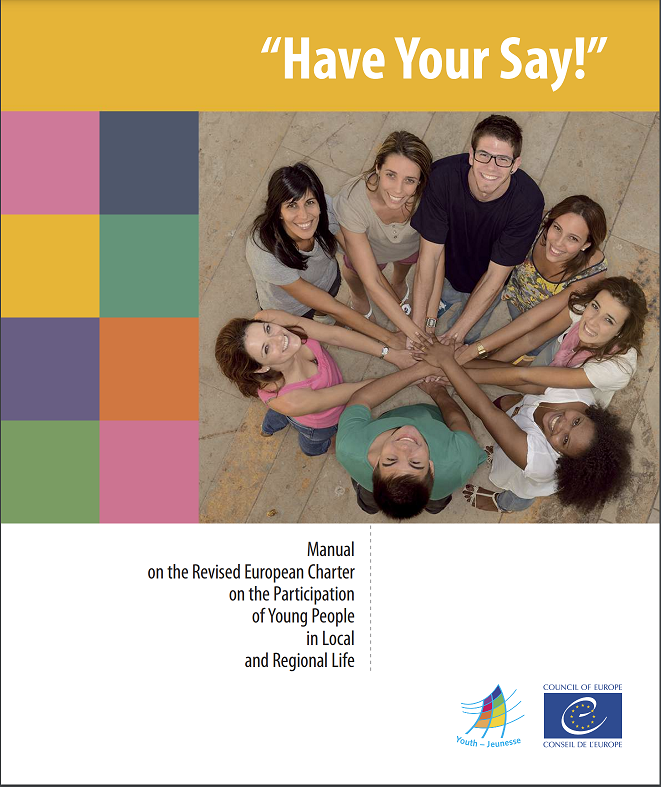 front cover of report with people in circle holding hands and looking up