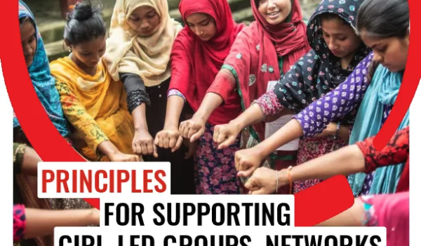 Cover "Principles for supporting girl-led groups, networks and movements: Core Values"