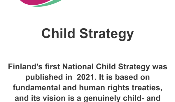 Screenshot of National Child Strategy Website