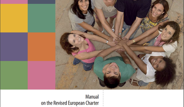 front cover of report with people in circle holding hands and looking up